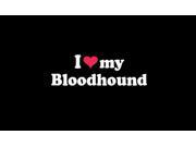 I love My BloodHound Custom Decal Sticker 5.5 inch