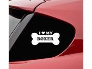 I love My Boxer 2 Custom Decal Sticker 5.5 inch