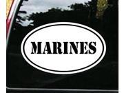 Marines Oval Window Decal Sticker 7