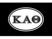 Kappa Alpha Theta Euro Oval Window Decal Sticker 7 Inch