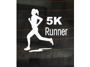 5K marathon runner running Stickers For Cars 9 Inch