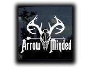 Arrow Minded Bow hunting decals 7 Inch