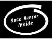 Bass Hunter Inside hunting decals 5 Inch