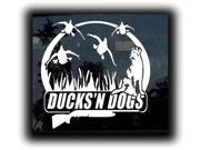 Ducks and Dogs Hunting Window Decal Stickers 7 Inch