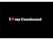 I love My Coon Hound Stickers For Cars 9 Inch