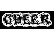 Cheer Outlined Cheer Pride Stickers For Cars 7 Inch