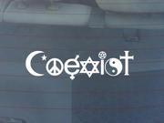 coexist window decal stickers for cars 9 Inch