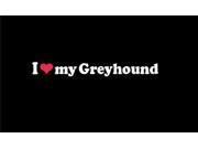 I love My Greyhound Stickers For Cars 7 Inch