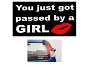 Lips passed by a girl stickers for cars 5 Inch