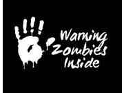 Warning Zombies Inside Stickers for cars 5 Inch