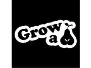 Grow a Pair decal sticker for cars 5 Inch