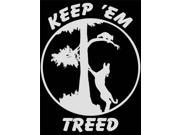 Coon Hunting Stickers Keep em Treed 7 Inch