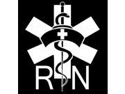 Nurse Life RN Decal Sticker 9 Inch