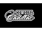 Cowgirl Cadillac Sticker for cars and trucks 7 Inch