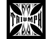 Triumph Maltese Cross Motorcycle decal sticker 6 Inch