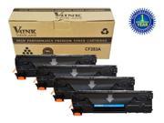 4 New CF283A Black Toner Cartridge for HP 83A CF283A Toner Cartridge HP LaserJet Printer Pro MFP M125 MFP M127fn MFP M127fw Toner