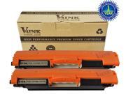 2PK HP 126A CE310A Toner Cartridge for Color LaserJet CP1021 CP1022 CP1023 CP1025 CP1025nw CP1026nw CP1027nw