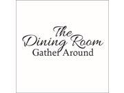 The Dining Room Gather Around Vinyl Decal - Small - Pumpkin The Dining Room Gather Around Vinyl Decal - Small - Pumpkin