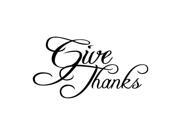 Give Thanks #2 Vinyl Decal - Large - Latte Give Thanks #2 Vinyl Decal - Large - Latte