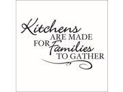Kitchens are Made for Families To Gather Vinyl Quote - Small - Pumpkin Kitchens are Made for Families To Gather Vinyl Quote - Small - Pumpkin