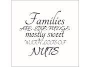 Families are Like Fudge, Mostly.. Vinyl Decal - Large - Violet Families are Like Fudge, Mostly.. Vinyl Decal - Large - Violet