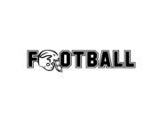 Football With Helmet Vinyl Graphic - Small - Persimmon Football With Helmet Vinyl Graphic - Small - Persimmon