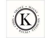 K Circle Vinyl Decal - Small - Lavendar K Circle Vinyl Decal - Small - Lavendar