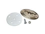 L Track Oval Pocket Floor Plate Stainless Steel