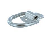 2 5 16 D Ring Tie Down with Mounting Bracket White Zinc Plated Steel 12 000 lbs. B.S.