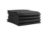 Moving Blanket 4 pack 72 X 80 US Cargo Control Econo Mover 4.5 Lbs Each Black Black