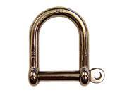 5 16 Stainless Steel Screw Pin Wide D Shackle