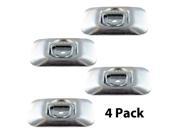 4 pack Surface Mount Zinc Plated Rope Ring Tie Down