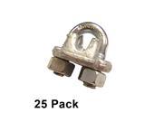 5 16 Galvanized Drop Forged Wire Rope Clips 25 pack
