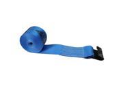 4 x 27 Winch Strap with Flat Hook Blue