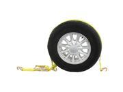 Wheel Strap (Single) w/ Wire Hooks & Ratchet - Car Tie Down Wheel Strap (Single) w/ Wire Hooks & Ratchet - Car Tie Down