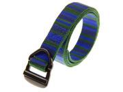 Rockway stripes travel belt Colorful striped nylon casual belt easy pull metal buckle and soft narrow webbing military leisure style suit for jeans quickly dry
