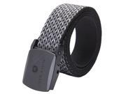 Rockway two layers travel belt Modern jacquard nylon and strong buckle design both sides can be used designer mens belts great travel waistband Silver