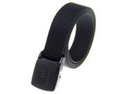 Rockway Nylon Belt Lightweight Eco friend PET Unisex Quick dry Belt with POM Pressure Buckle Black
