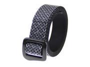 Rockway cycling belt High wicking and hard wearing jacquard nylon high quality mens waistband with carbon fiber buckle Silver