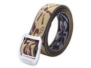 Rockway adjustable hiking belt New design black jacquard nylon with alloy buckle outdoor aparted waistband Red