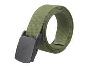 Rockway waterproof fishing belt Water resistant nylon with airport friendly POM buckle waistband for hiking travel Green