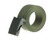 Rockway men s durable nylon belt with sturdy automatic steel buckle Green