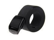 Rockway solid color belt High quality waistband for outdoors high strength alloy buckle and nylon webbing Black