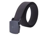 Rockway unisex canvas belt sturdy plastic buckle lightweight and wearable 1.3inches wide Black