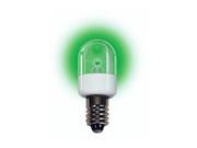 LED T6 Candelabra Screw E12 6.3V Green