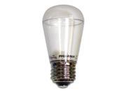 S14 Clear LED E26 Medium Base 1W 120V Light Bulb