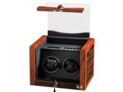 Double Automatic Watch Winder 31 560022 Volta Rustic 2 Ebony Rosewood