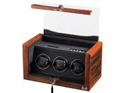 Triple Automatic Watch Winder 31 560032 Volta Rustic 3 Ebony Rosewood