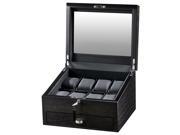 Eight Watch Display Box Jewelry Storage Case 31 560905 Volta 8 Rustic Brown