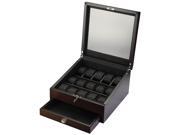 15 Watch Display Box Jewelry Storage Case 31 560975 Volta Rustic Brown